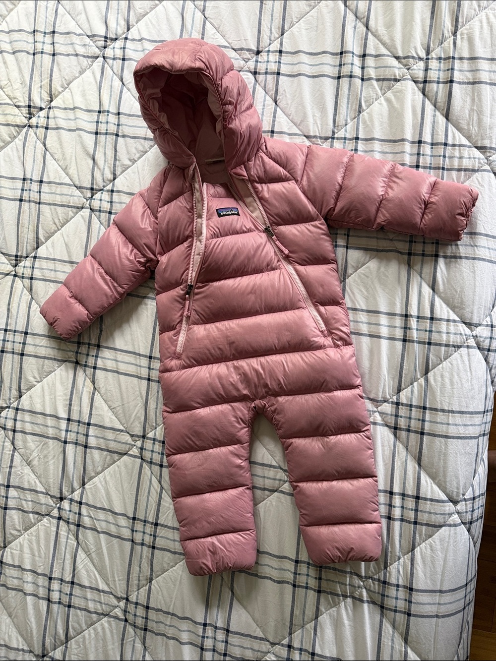 Patagonia Pink Infant Puffer Bunting 6-12M